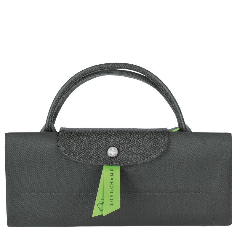 Longchamp Le Pliage Green M Travel Bag Graphite | FQ1498652