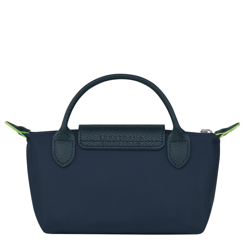 Longchamp Le Pliage Green Pouch With Handle Azul Marino | MR2531870