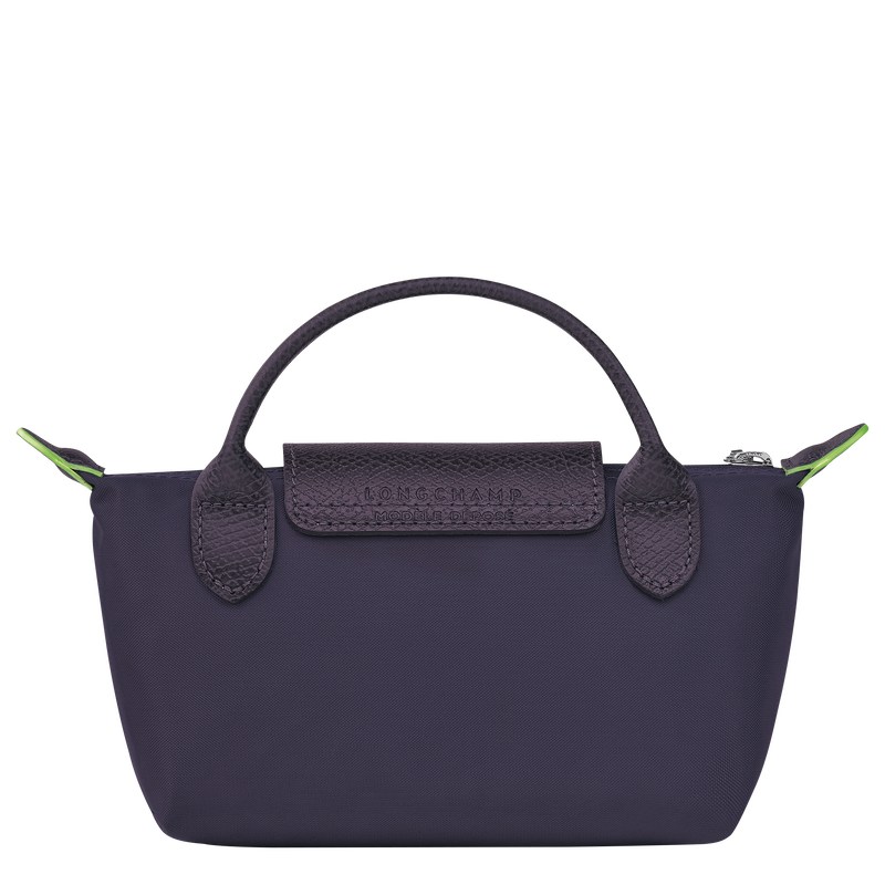 Longchamp Le Pliage Green Pouch With Handle Bilberry | DJ1523976