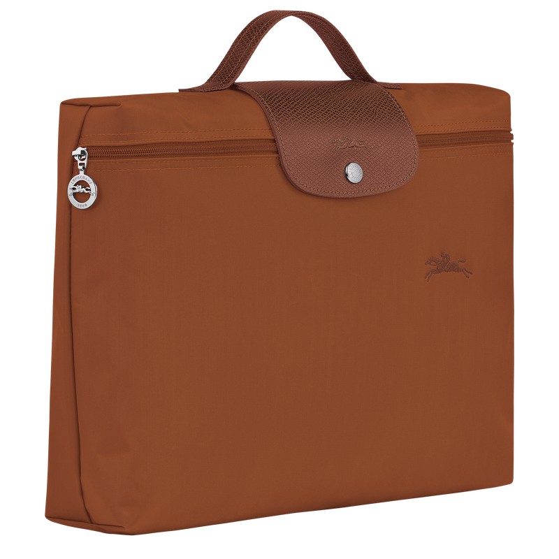 Longchamp Le Pliage Green S Briefcase Cognac | ZX4983016