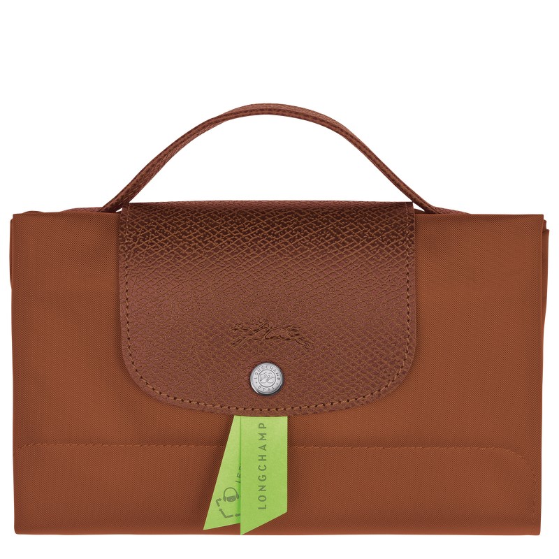 Longchamp Le Pliage Green S Briefcase Cognac | ZX4983016