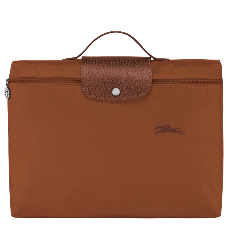 Longchamp Le Pliage Green S Briefcase Cognac | ZX4983016