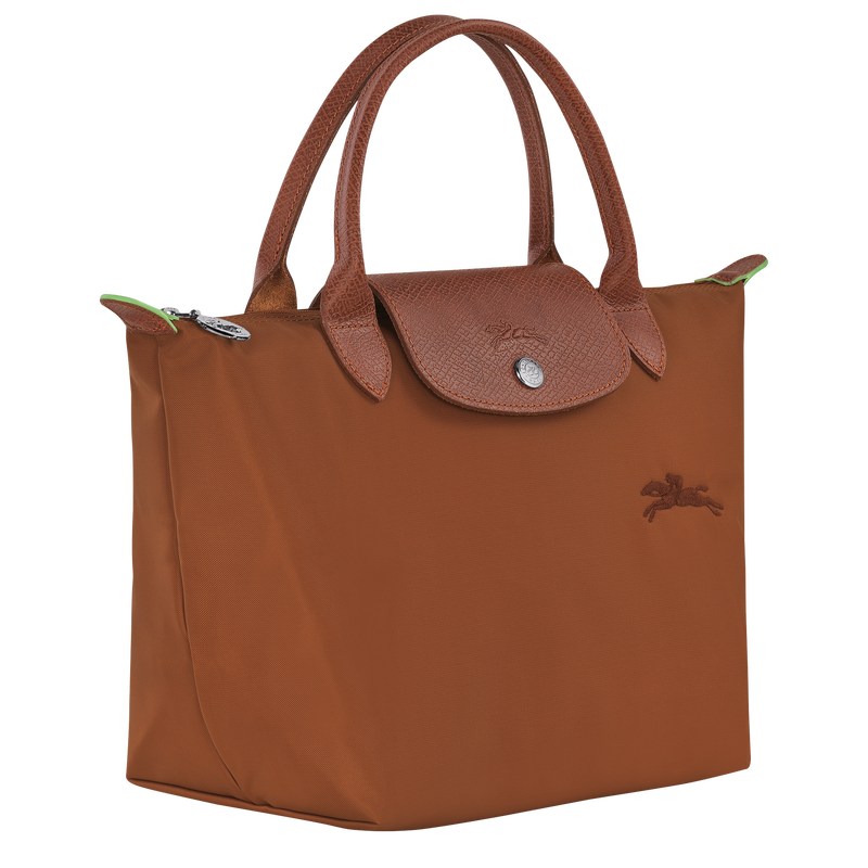 Longchamp Le Pliage Green S Handbag Cognac | EJ1785649