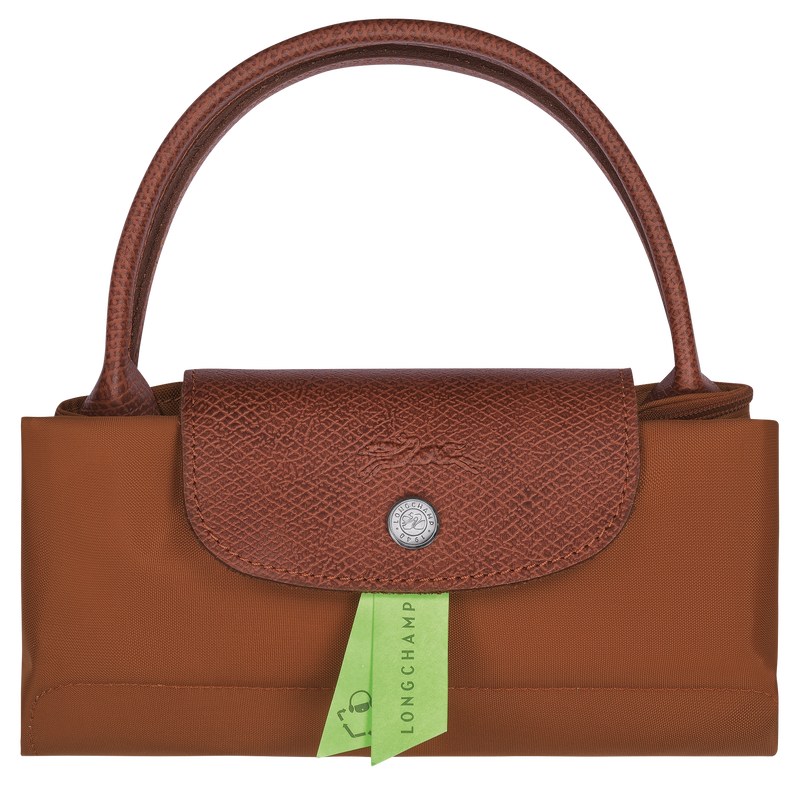 Longchamp Le Pliage Green S Handbag Cognac | EJ1785649