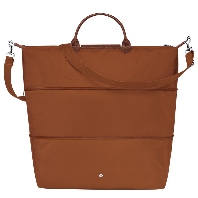 Longchamp Le Pliage Green Travel Bag Expandable Cognac | VN9254780