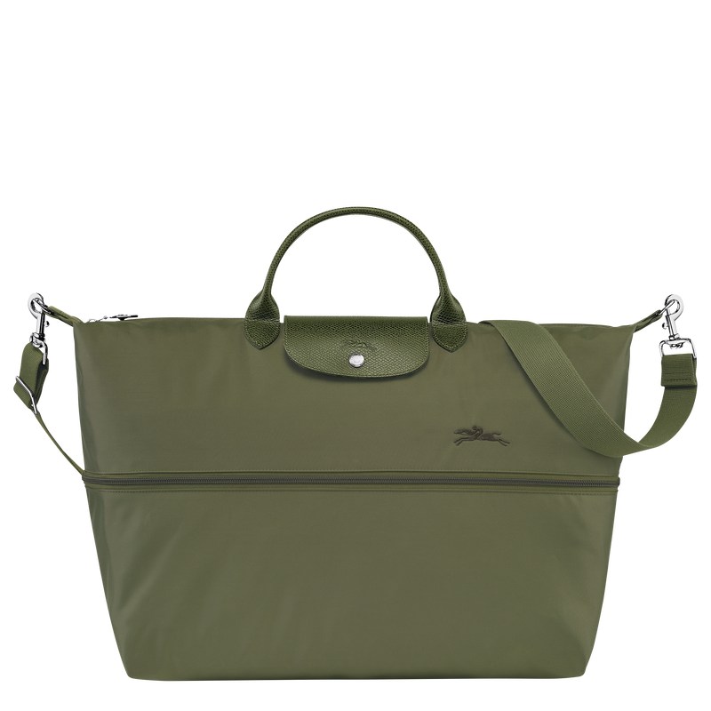 Longchamp Le Pliage Green Travel Bag Expandable Forest | EJ0143526