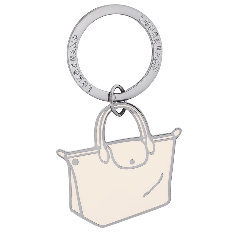 Longchamp Le Pliage Key Rings Ecru | OT6587149