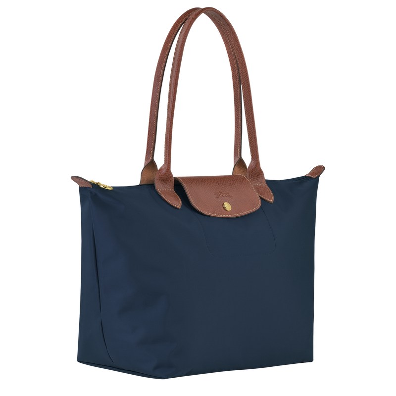 Longchamp Le Pliage Original L Tote Bag Azul Marino | VJ3289015