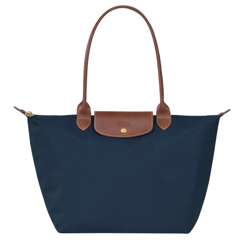 Longchamp Le Pliage Original L Tote Bag Azul Marino | VJ3289015