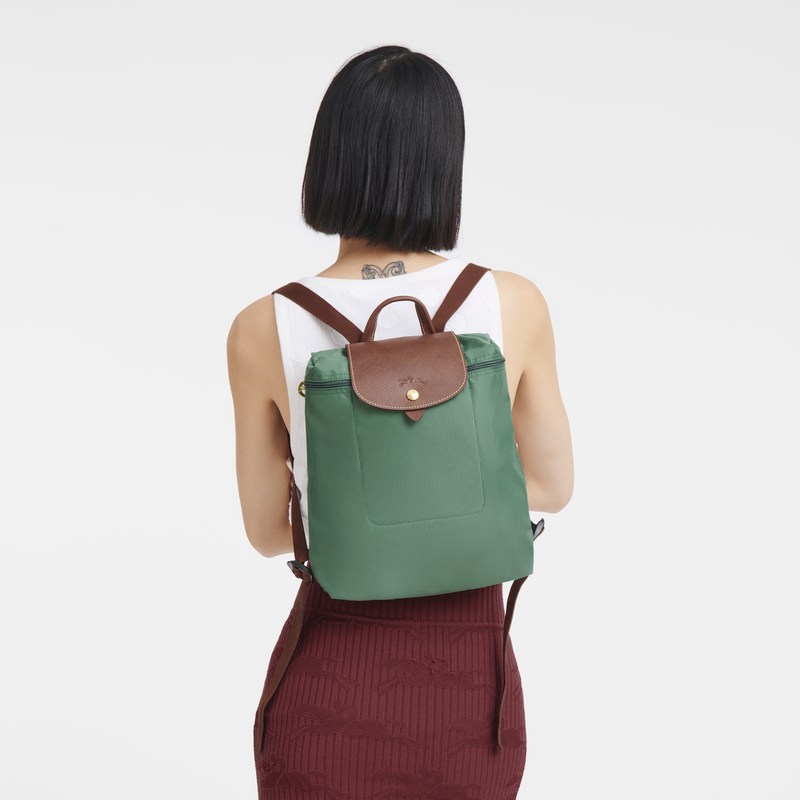 Longchamp Le Pliage Original M Backpack Sage | EX9734186