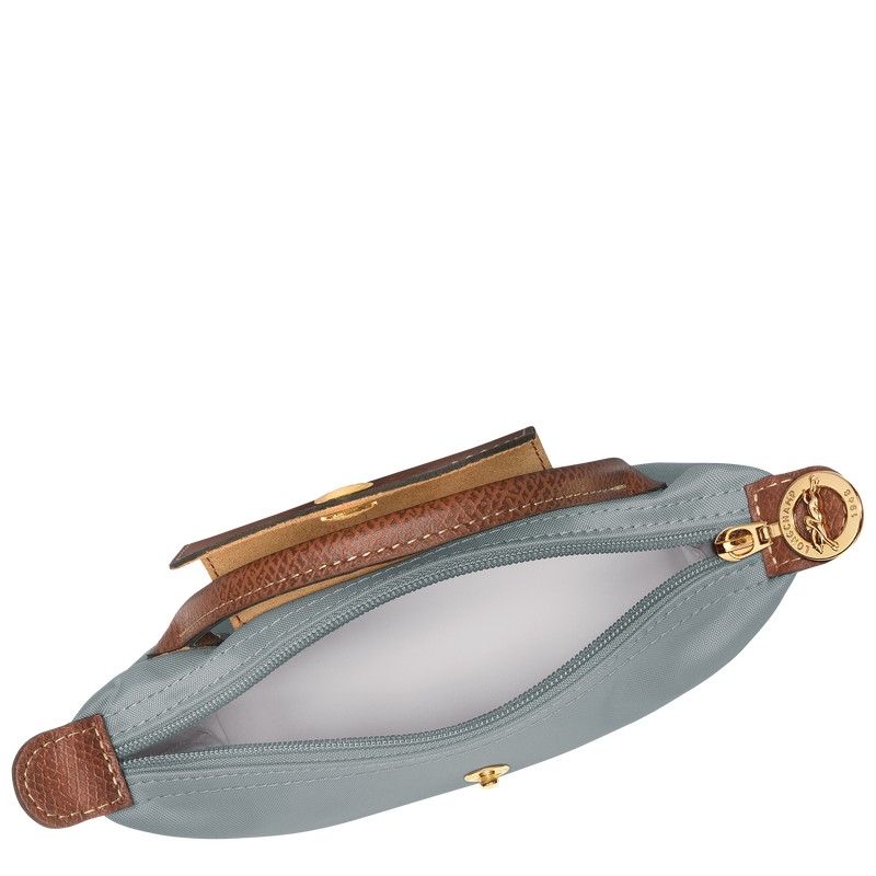 Longchamp Le Pliage Original Pouch With Handle Steel | DI9287460