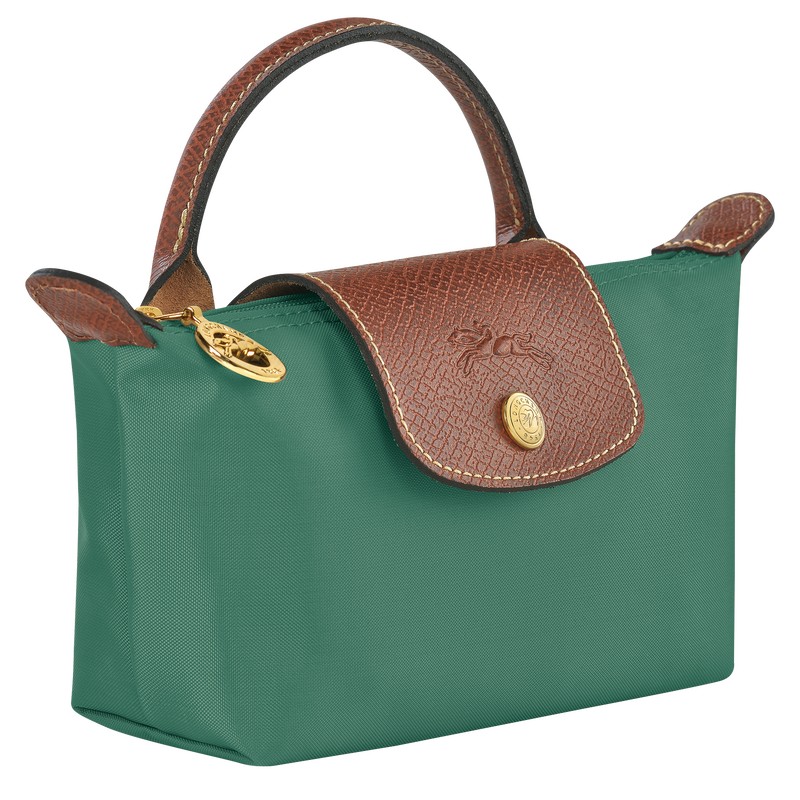 Longchamp Le Pliage Original Pouch With Handle Sage | FY1237485