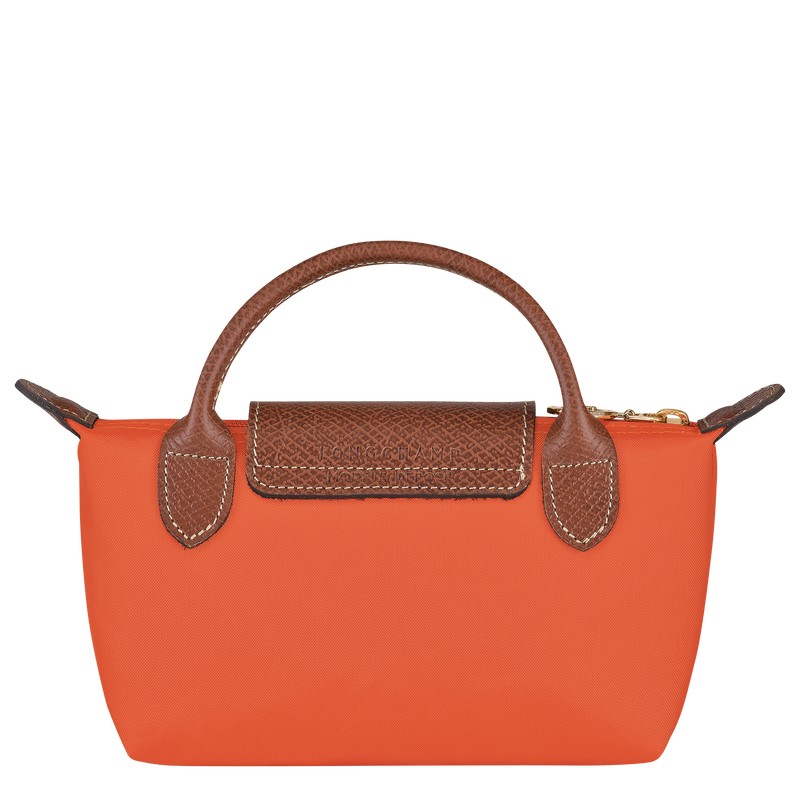 Longchamp Le Pliage Original Pouch With Handle Naranjas | OH5470689