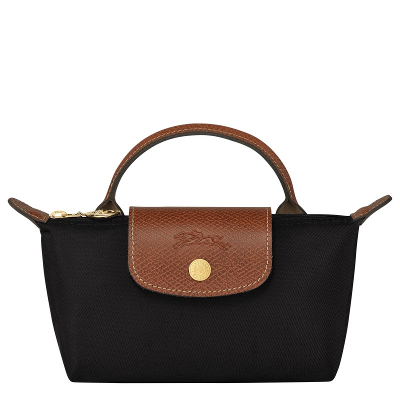 Longchamp Le Pliage Original Pouch With Handle Negras | JY5734806