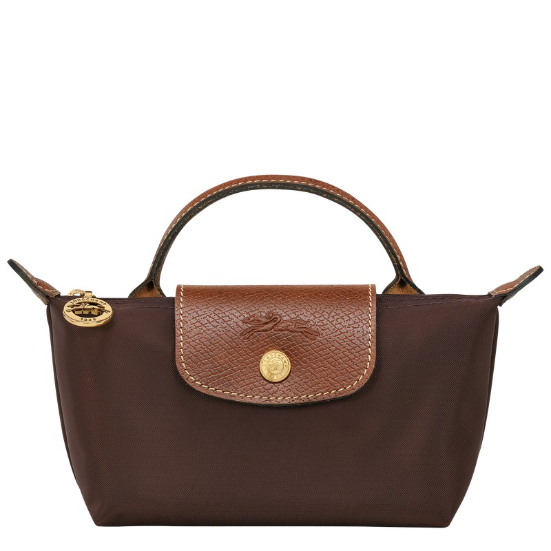 Longchamp Le Pliage Original Pouch With Handle Ebony | RA8401532