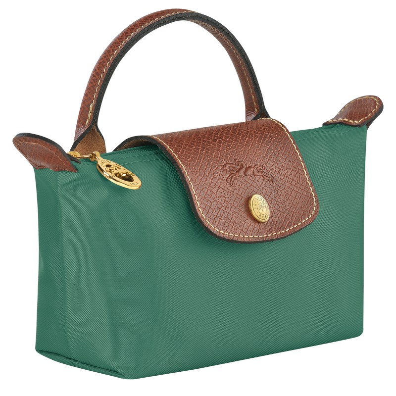 Longchamp Le Pliage Original Pouch With Handle Sage | NY1029476