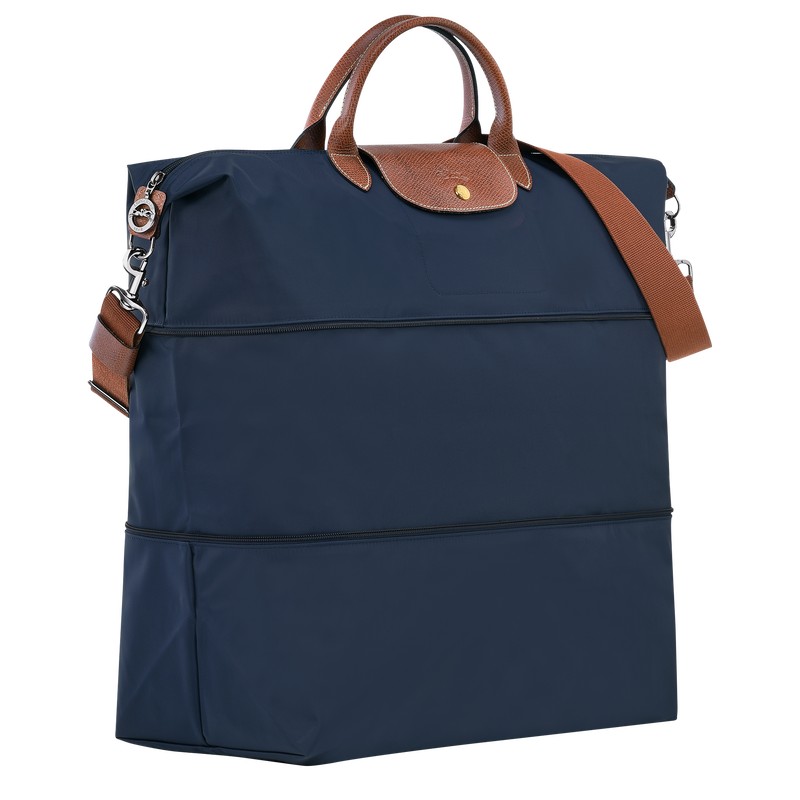 Longchamp Le Pliage Original Travel Bag Expandable Azul Marino | FW5786243