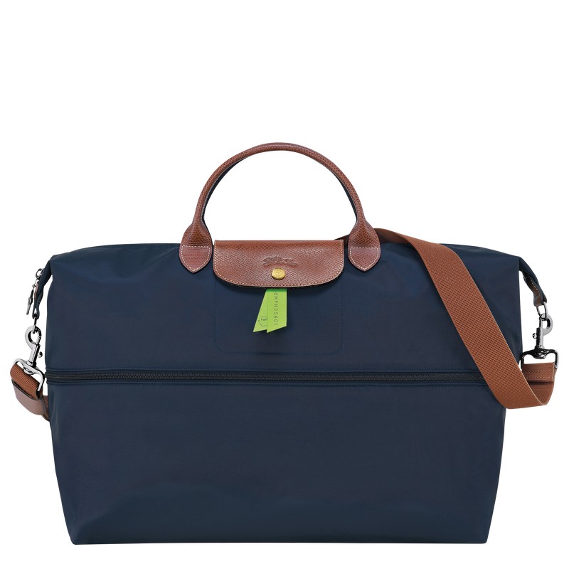 Longchamp Le Pliage Original Travel Bag Expandable Azul Marino | FW5786243