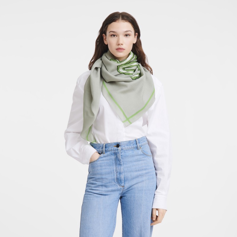 Longchamp Le Pliage University Scarf Gris | GI5820749