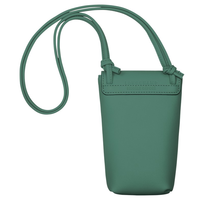 Longchamp Le Pliage Xtra Phone Case With Leather Lace Sage | ML1037865