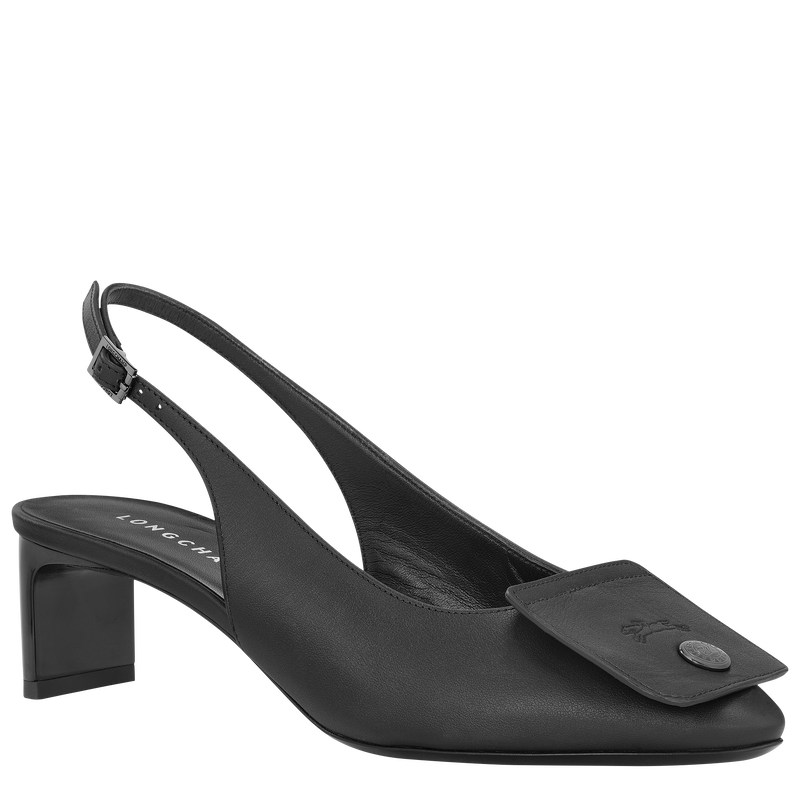 Longchamp Le Pliage Xtra Slingback Pumps Negras | GV4209187