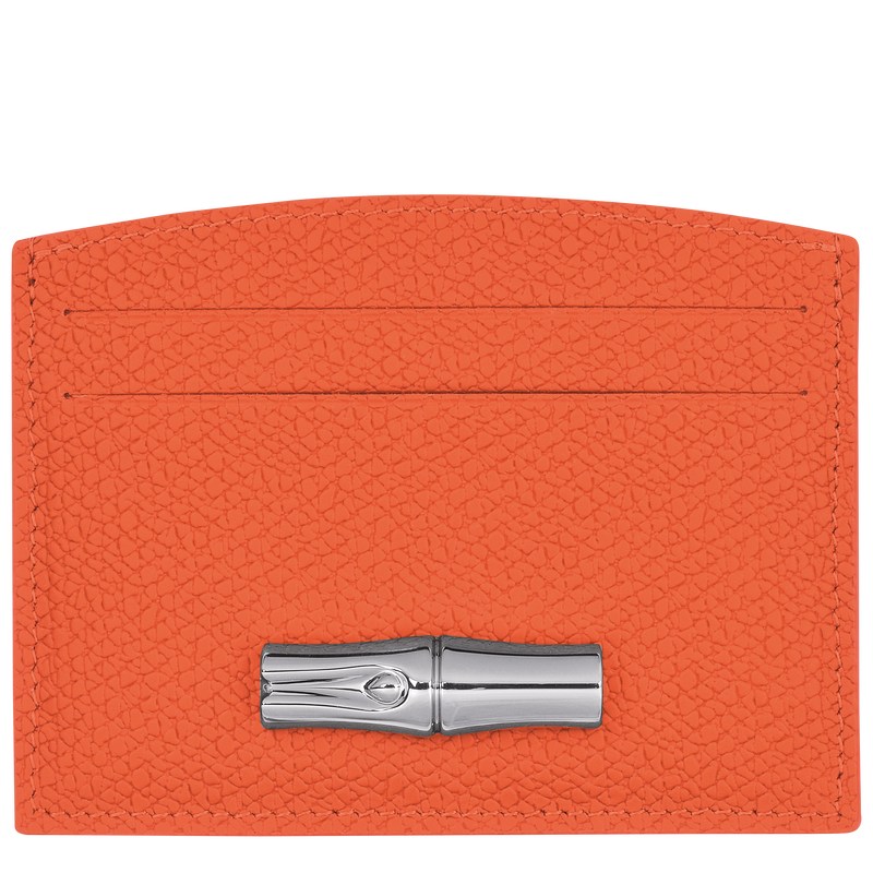 Longchamp Le Roseau Card Holder Naranjas | YM0193275