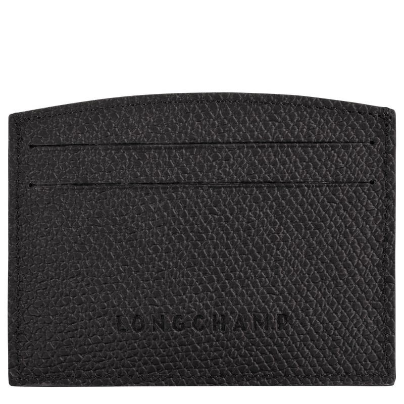 Longchamp Le Roseau Card Holder Negras | SY3487529