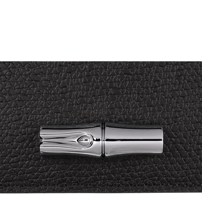 Longchamp Le Roseau Card Holder Negras | SY3487529