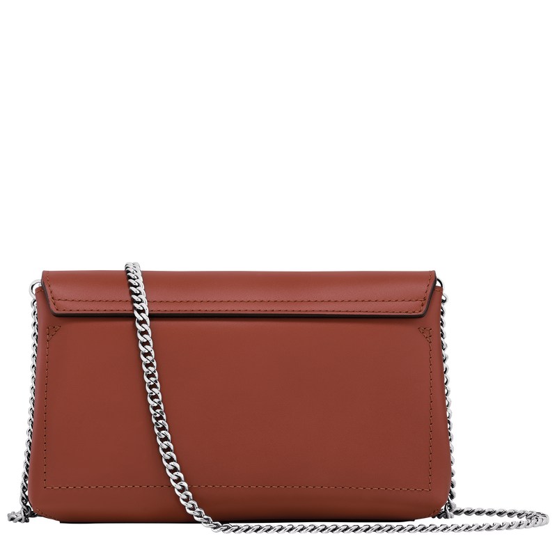 Longchamp Le Roseau Clutch Mahogany | ZW2387051