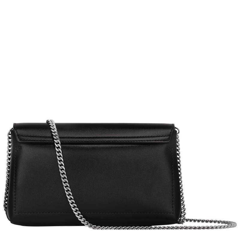 Longchamp Le Roseau Clutch Negras | FV4765321