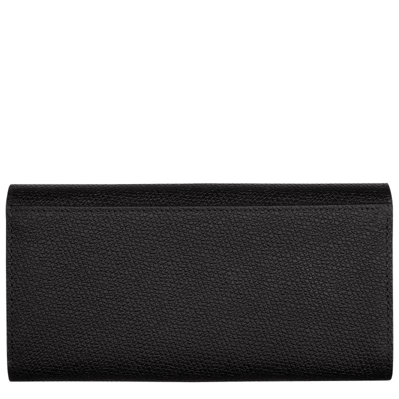 Longchamp Le Roseau Continental Wallet Negras | DV6431275