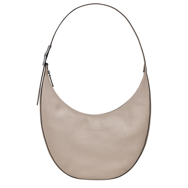 Longchamp Le Roseau Essential L Crossbody Bag Clay | ZB5967402