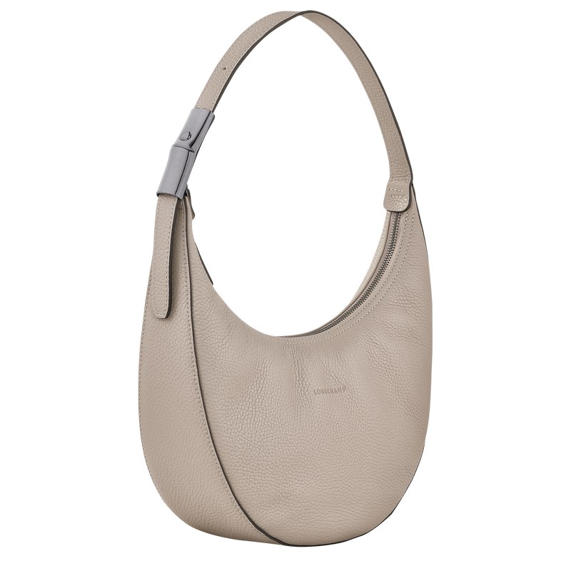 Longchamp Le Roseau Essential M Hobo Bag Clay | VO9423756