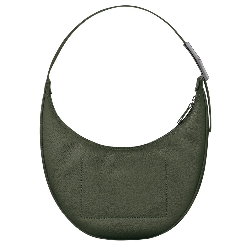 Longchamp Le Roseau Essential M Hobo Bag Kaki | KD8259641