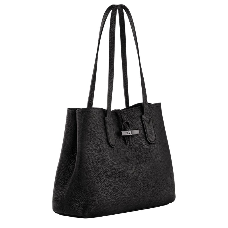 Longchamp Le Roseau Essential M Tote Bag Negras | EY8247539