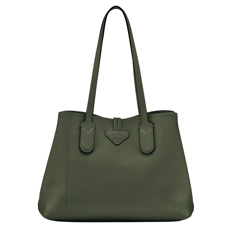 Longchamp Le Roseau Essential M Tote Bag Kaki | OI4087152