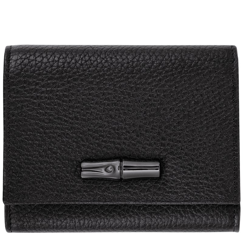 Longchamp Le Roseau Essential Wallet Negras | ZC0127386