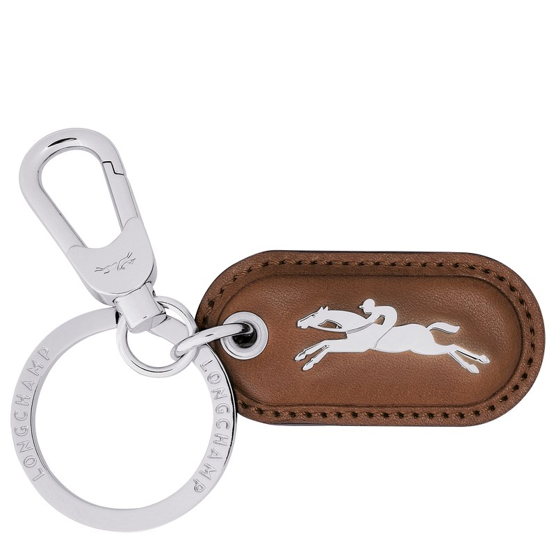 Longchamp Le Roseau Key Ring Cognac | QX1078645