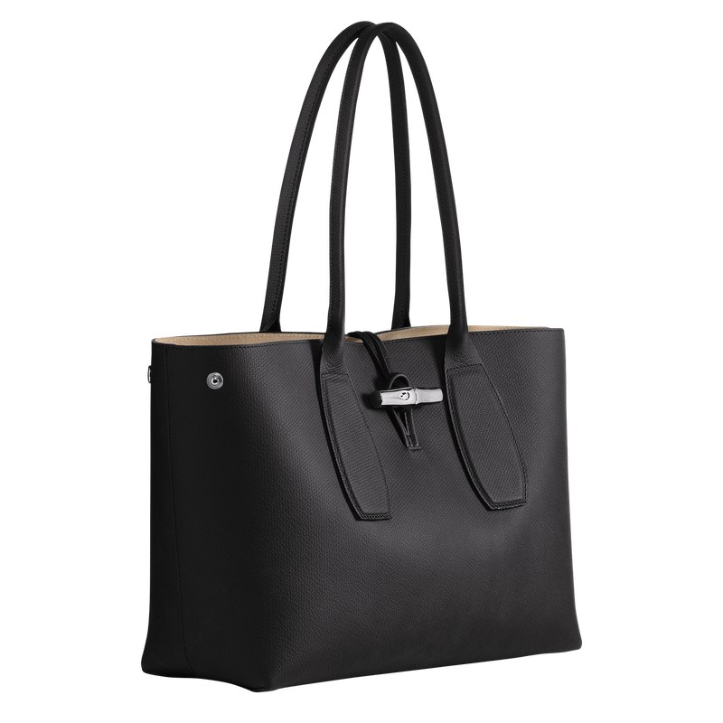 Longchamp Le Roseau L Tote Bag Negras | ZK8029475