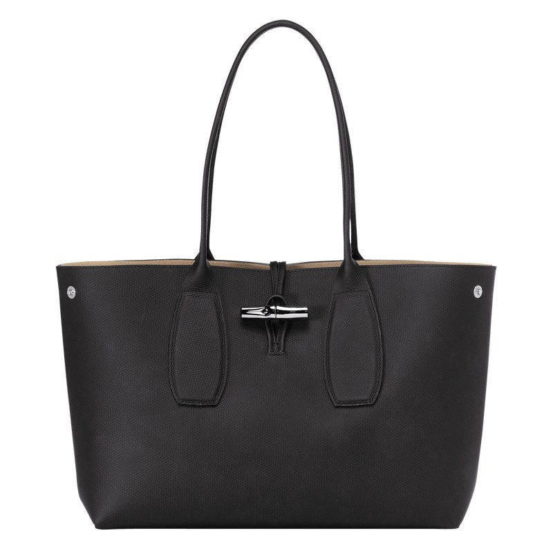 Longchamp Le Roseau L Tote Bag Negras | ZK8029475