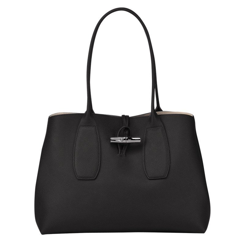 Longchamp Le Roseau L Tote Bag Negras | ZK8029475