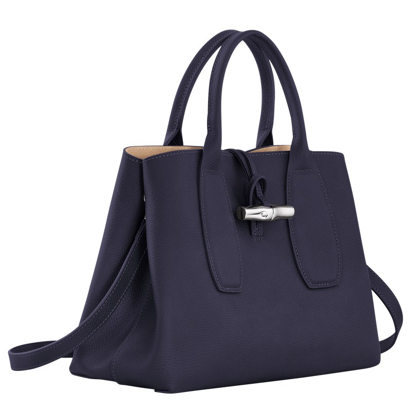 Longchamp Le Roseau M Handbag Bilberry | HB3574892