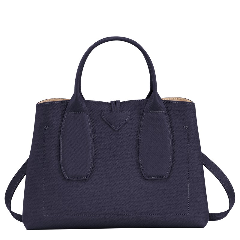 Longchamp Le Roseau M Handbag Bilberry | HB3574892