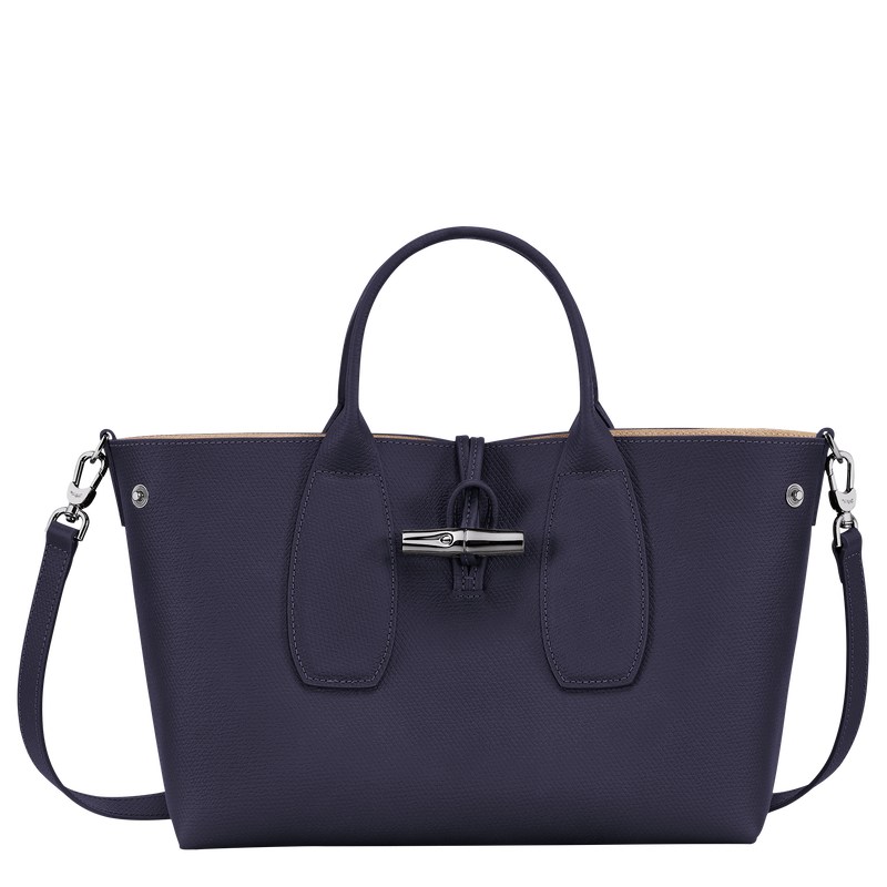 Longchamp Le Roseau M Handbag Bilberry | HB3574892