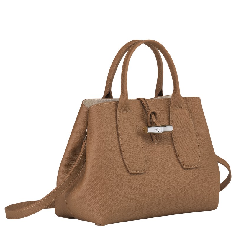 Longchamp Le Roseau M Handbag Natural | UY2870134