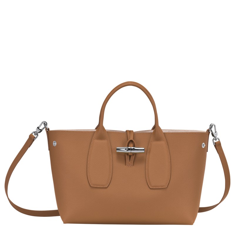 Longchamp Le Roseau M Handbag Natural | UY2870134