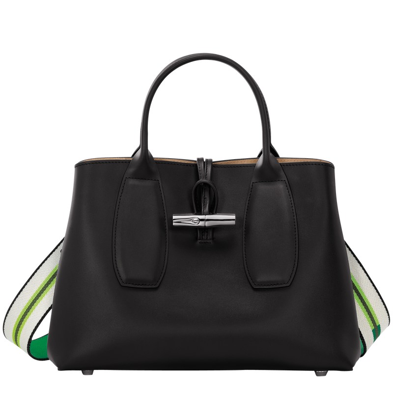 Longchamp Le Roseau M Handbag Negras | SM8354267