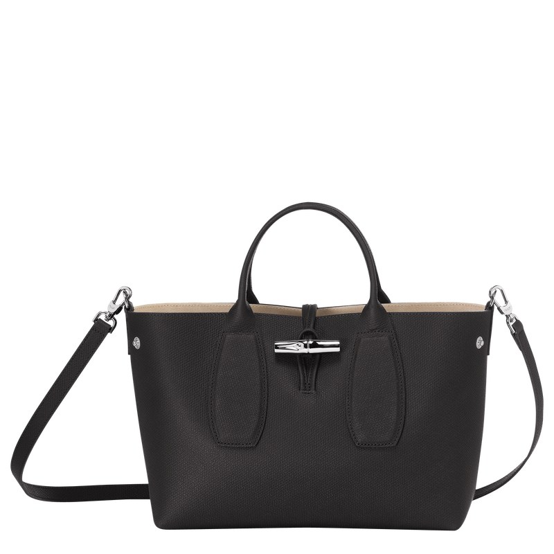 Longchamp Le Roseau M Handbag Negras | ZN9176852