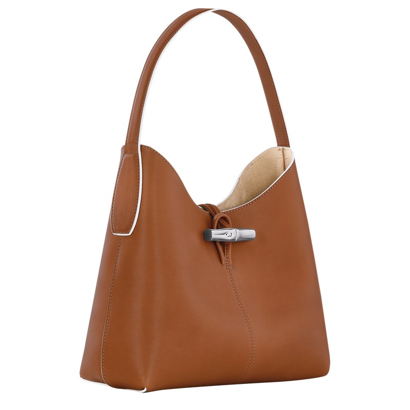 Longchamp Le Roseau M Hobo Bag Cognac | MG5790123