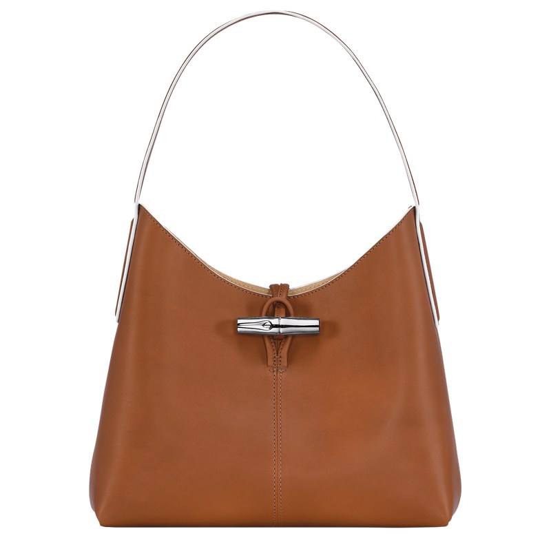 Longchamp Le Roseau M Hobo Bag Cognac | MG5790123